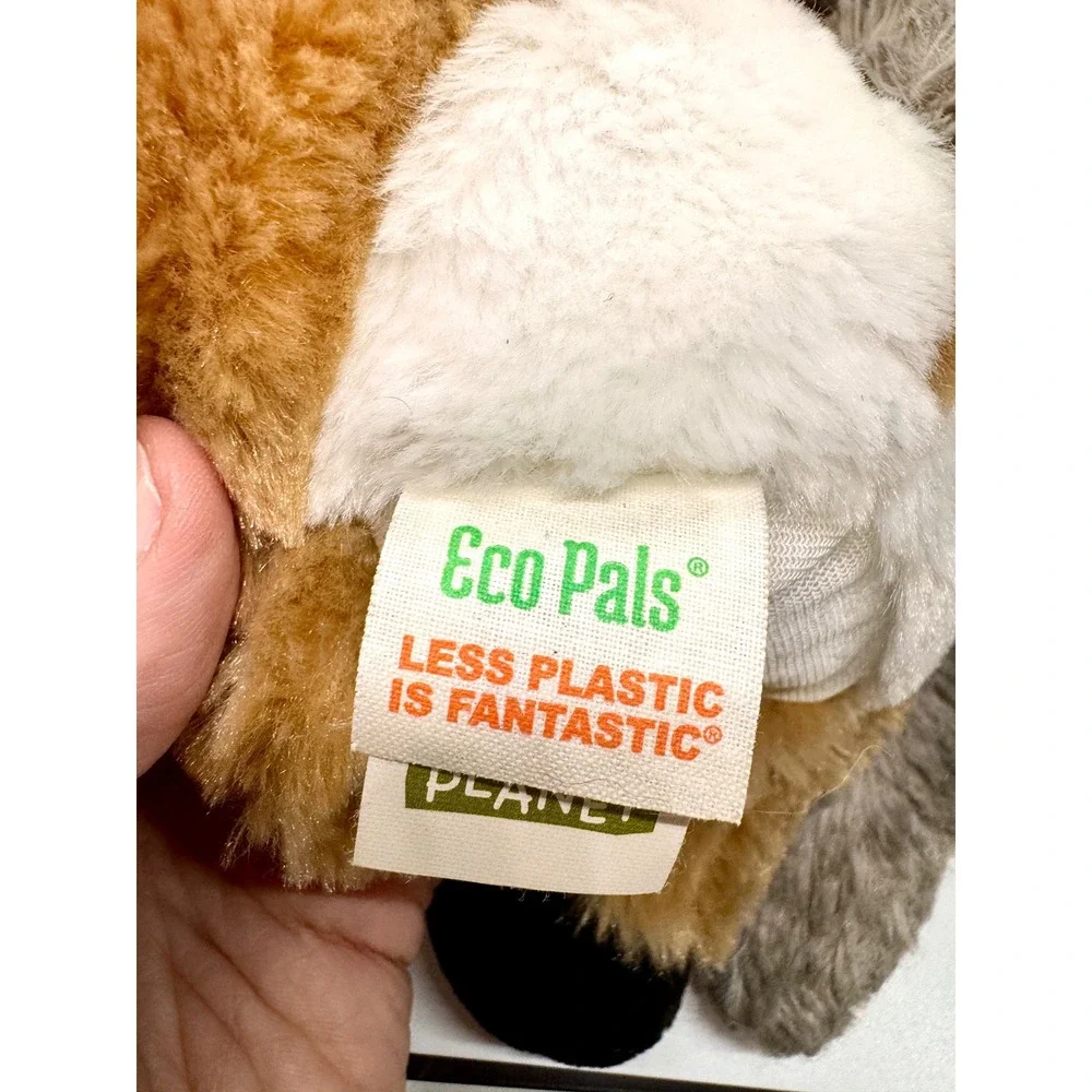 Eco‎ Pals Bighorn Ram and Wolf Plush Hand Puppets Sustainable Recycled Toys Lot